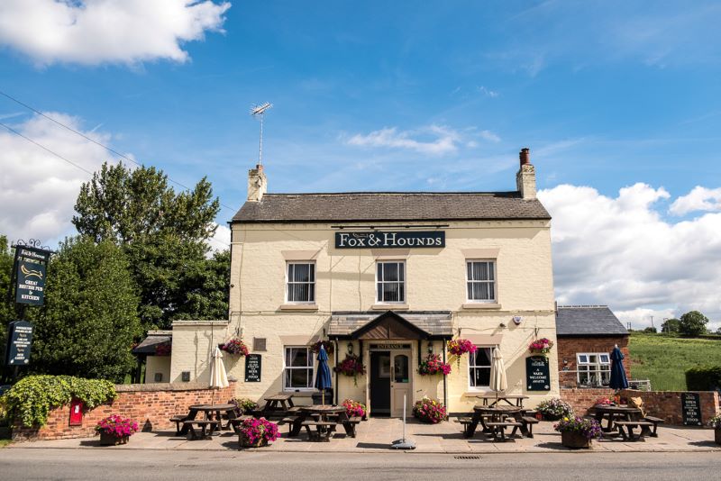 The Fox and Hounds pub in Blidworth Bottoms, Nottinghamshire